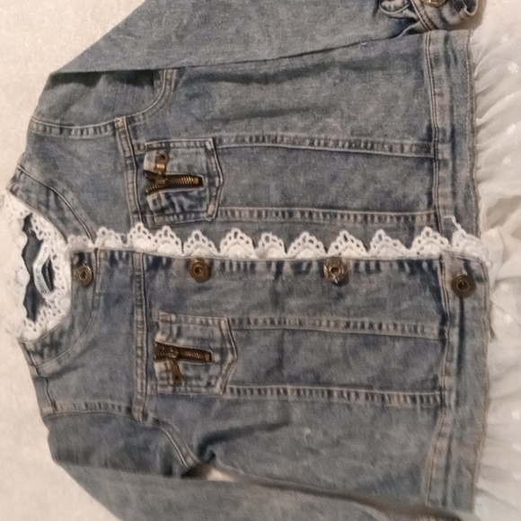 Girls Belle Maison Jean Jacket - Picture 2 of 6